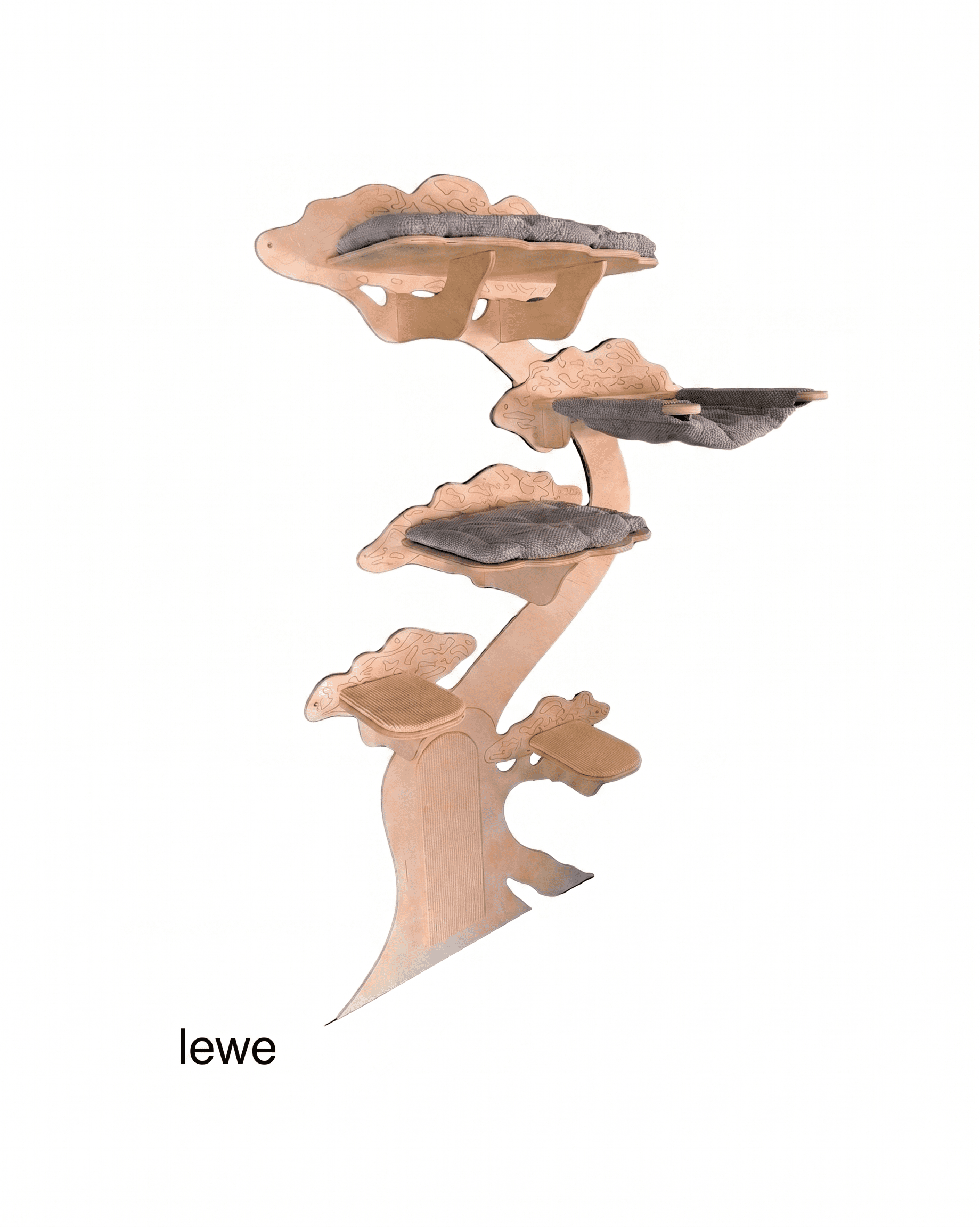 Ekskluzywny nowoczesny drapak dla kota na ścianę Leoland Signature Bonsai S