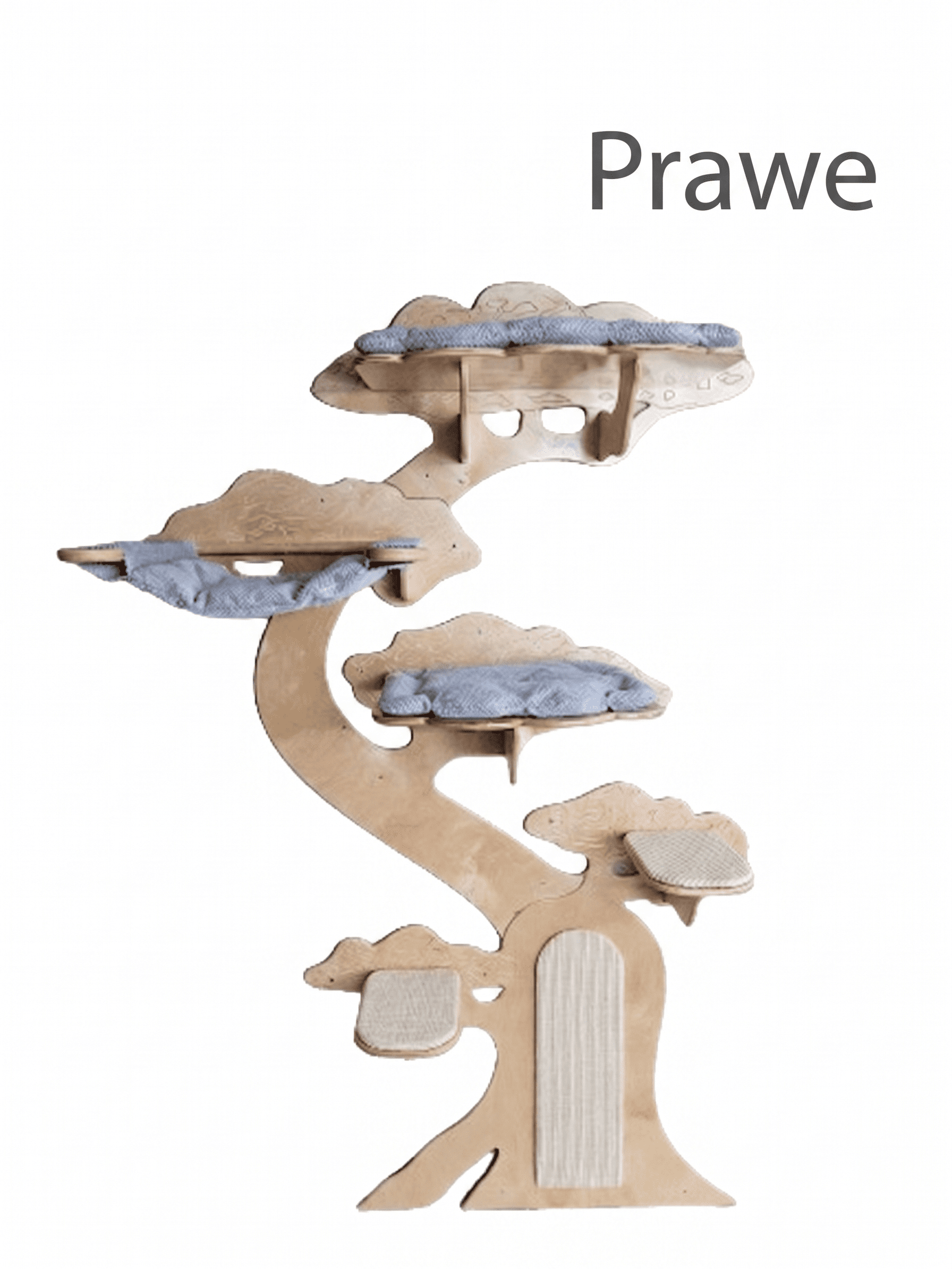 Ekskluzywny nowoczesny drapak dla kota na ścianę Leoland Signature Bonsai S