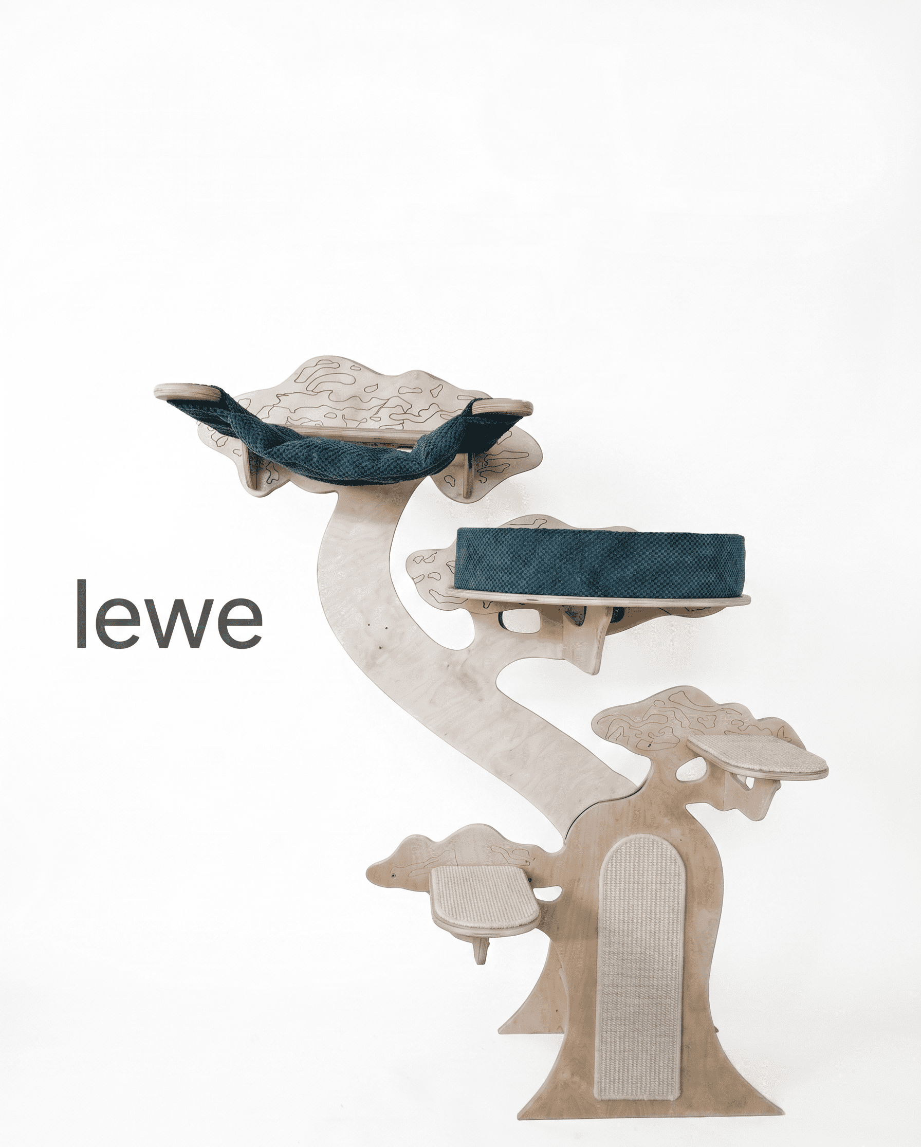 Kompaktowy drapak ścienny z rozetą dla kota Leoland Signature Bonsai Elite Compact