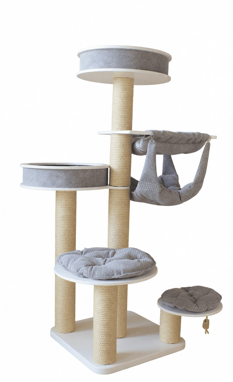 Drapak Wolnostojący 170 cm – Woodline Tower NR4442EX - obrazek 2