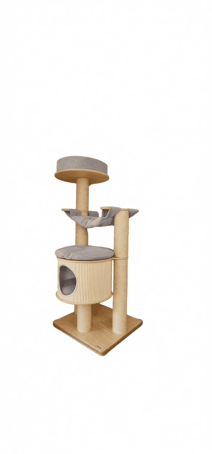 Drapak Wolnostojący 165 cm – Kompaktowa Wieża z Budką NR2035 - obrazek 2