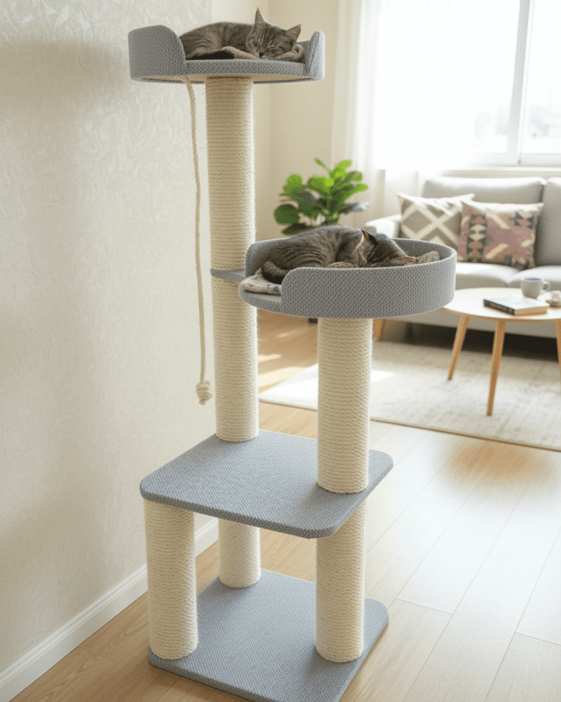 Wysoki Drapak 160 cm – Wielopoziomowe Centrum Rozrywki NR25