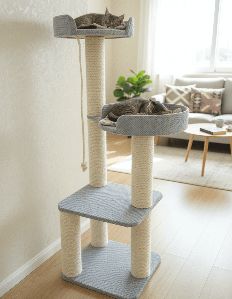 Wysoki Drapak 160 cm – Wielopoziomowe Centrum Rozrywki NR25