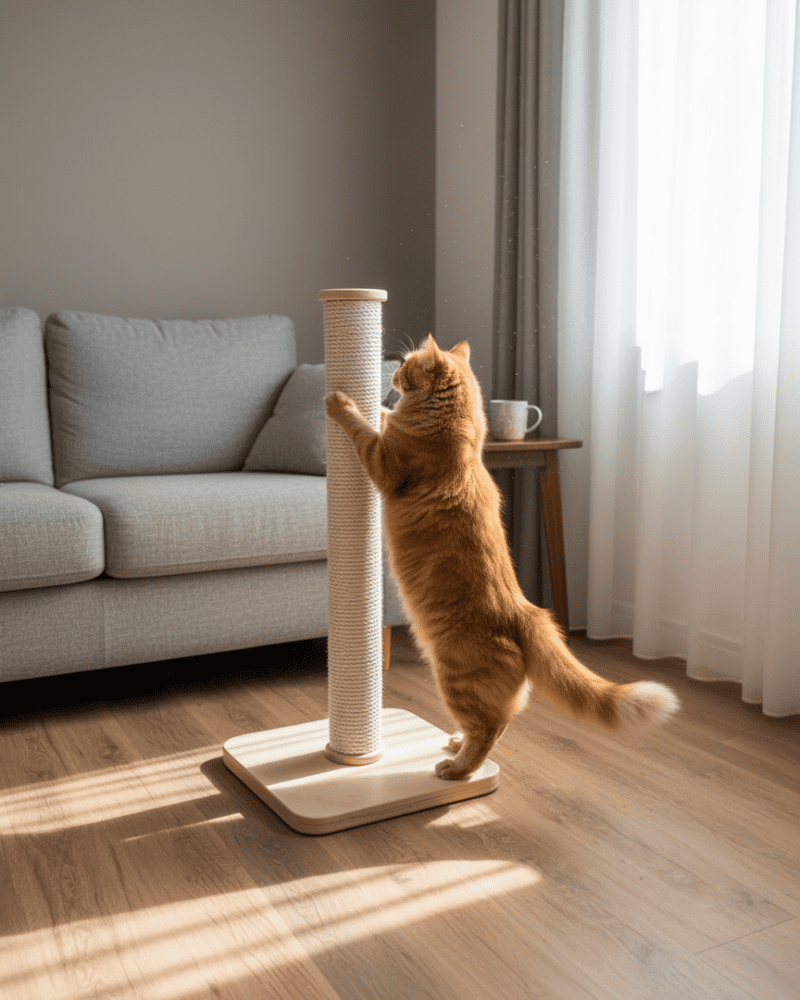 Drapak – Wysoka Kolumna 106 cm ze Sklejki NR10050