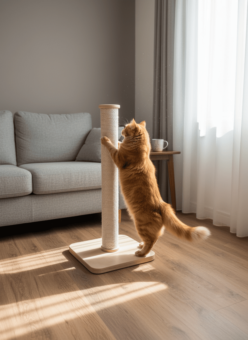 Drapak – Wysoka Kolumna 106 cm ze Sklejki NR10050