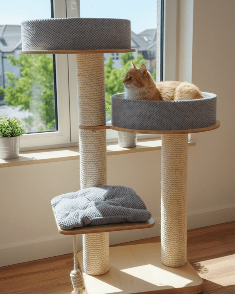 Drapak Wolnostojący 125 cm – Dwie Rozety NR2112