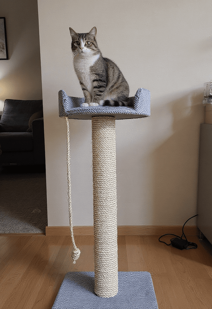 Drapak 115 cm – Metrowy Słup i Legowisko z Wejściem NR11W