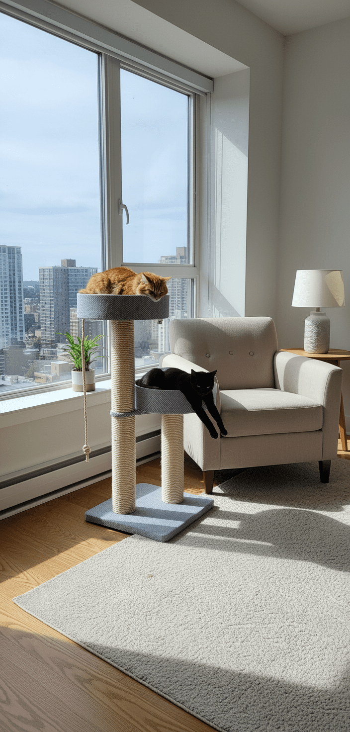 Drapak Wolnostojący 120cm z Dwoma Rozetami – Model Stabilny NR1 2x10cm