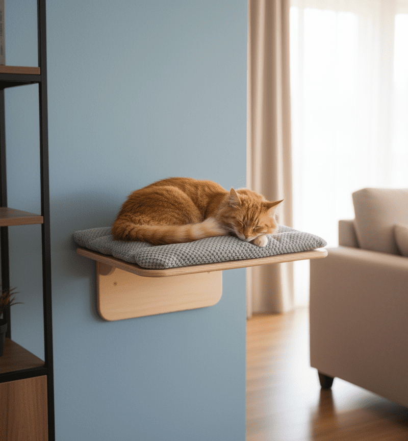 Półka Ścienna Prostokątna "Relax Spot" – 50x40 cm Z Poduszką