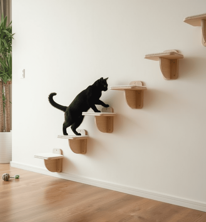 Stopnie Ścienne "Grip Step" – 25x20 cm z Wykładziną Sizalową Zestaw 2 szt