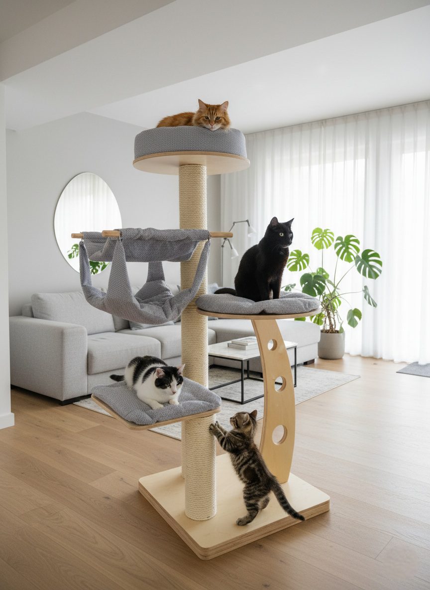 Drapak Wolnostojący 160 cm – Comfort Tower NR1904H - obrazek 2