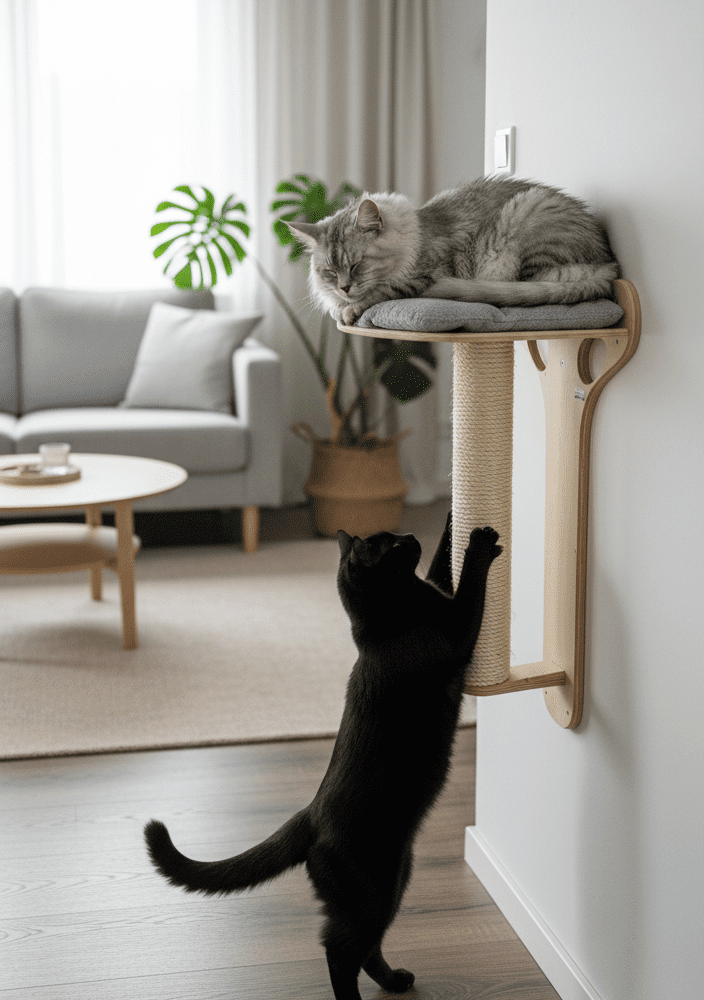 Drapak Ścienny Vertical Lounge – Legowisko XL Słup 70cm