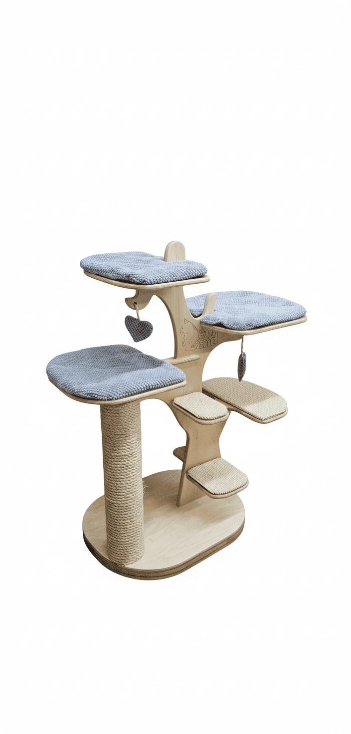 Wielopoziomowy Drapak Junior – Dwustronne Drzewko Wolnostojące NR2599 - obrazek 8