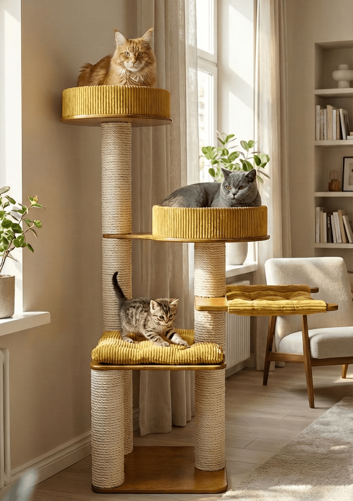 Drapak Wolnostojący 160 cm – Rezydencja z Podwójną Koroną NR2596