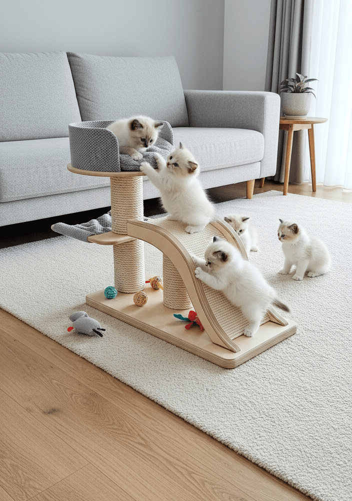 Drapak dla Kociąt Kocie Przedszkole NR2605