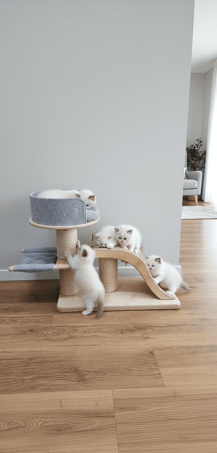 Drapak dla Kociąt Kocie Przedszkole NR2605 - obrazek 4