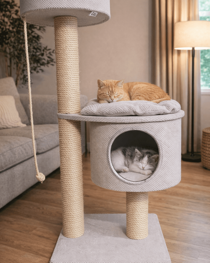 Drapak 130 cm – Z Domkiem i Zdejmowaną Poduszką NR29