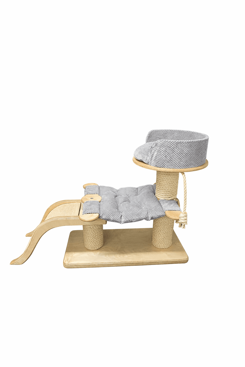 Drapak Kocie Przedszkole z Falą i Hamakiem NR2606 - obrazek 6