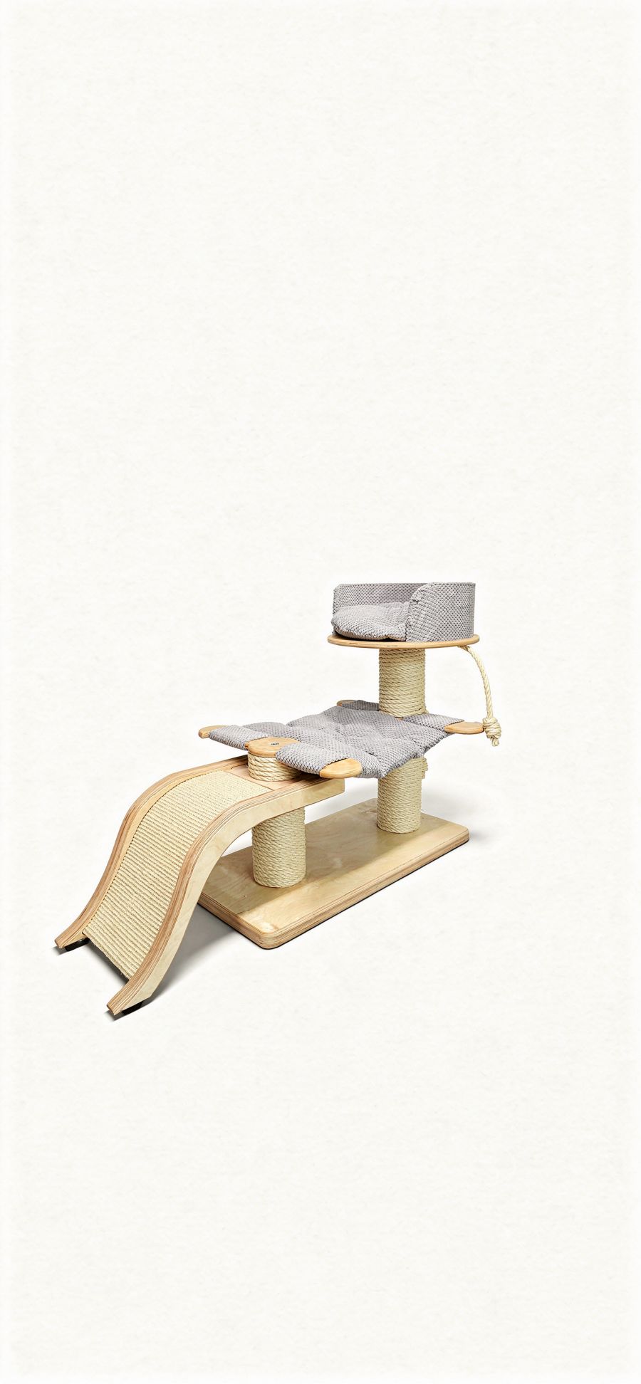 Drapak Kocie Przedszkole z Falą i Hamakiem NR2606 - obrazek 9