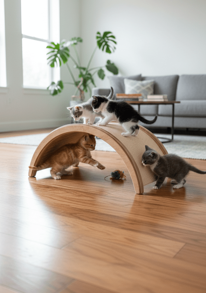 Drapak Mostek ze Sklejki – Idealny dla Kocich Przedszkoli NR2609