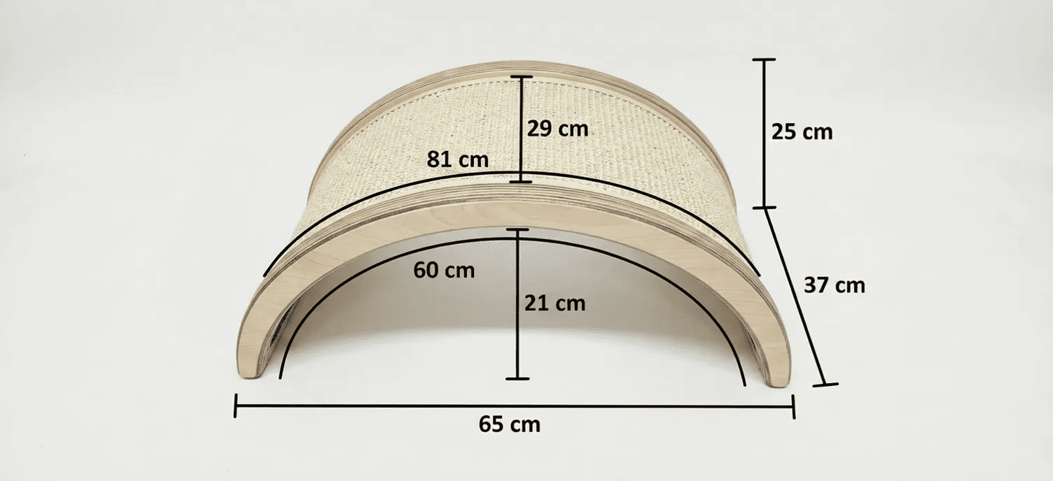 Drapak Mostek ze Sklejki – Idealny dla Kocich Przedszkoli NR2609 - obrazek 4
