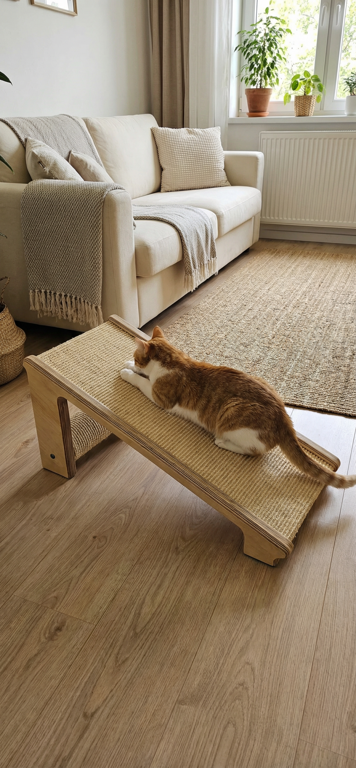 Drapak Skośny "Rampa XXL" – Z Matą i Wałkiem Sizalowym (2w1) NR2615 - obrazek 2