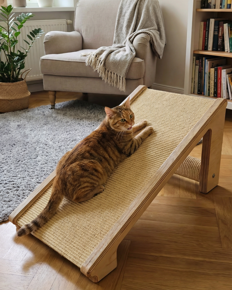 Drapak Skośny "Rampa XXL" – Z Matą i Wałkiem Sizalowym (2w1) NR2615