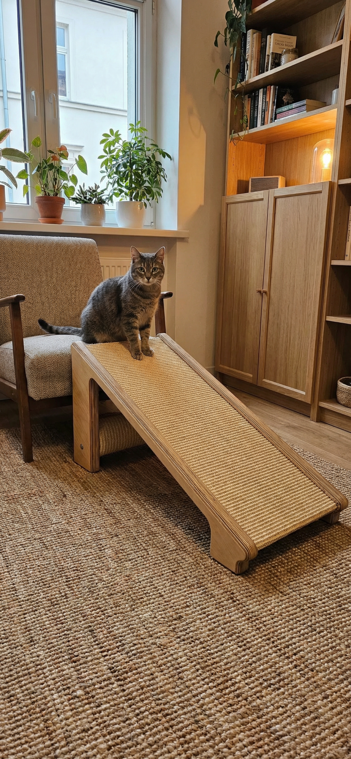 Drapak Skośny "Rampa XXL" – Z Matą i Wałkiem Sizalowym (2w1) NR2615 - obrazek 5