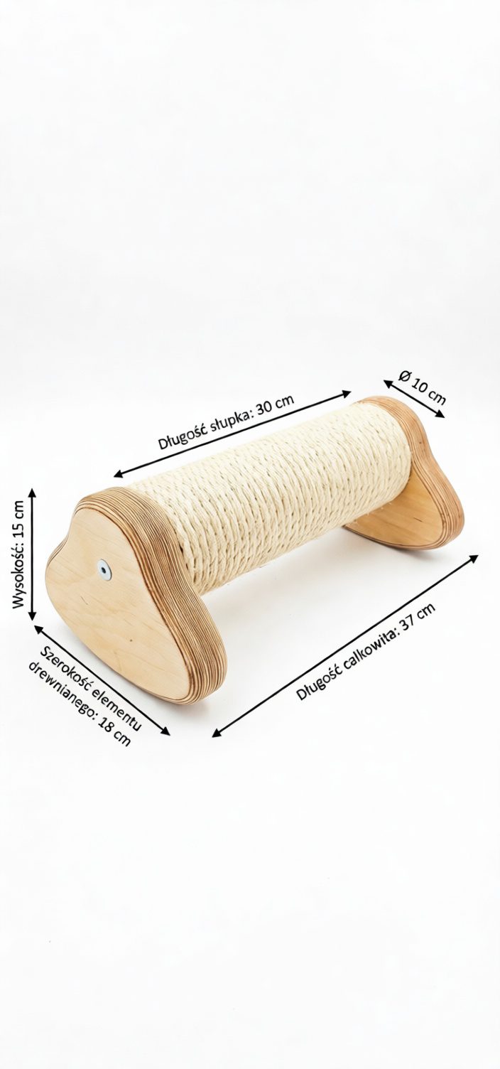 Interaktywny Drapak Poziomy Roller – Słupek Bujany dla Kociąt NR2618 - obrazek 4