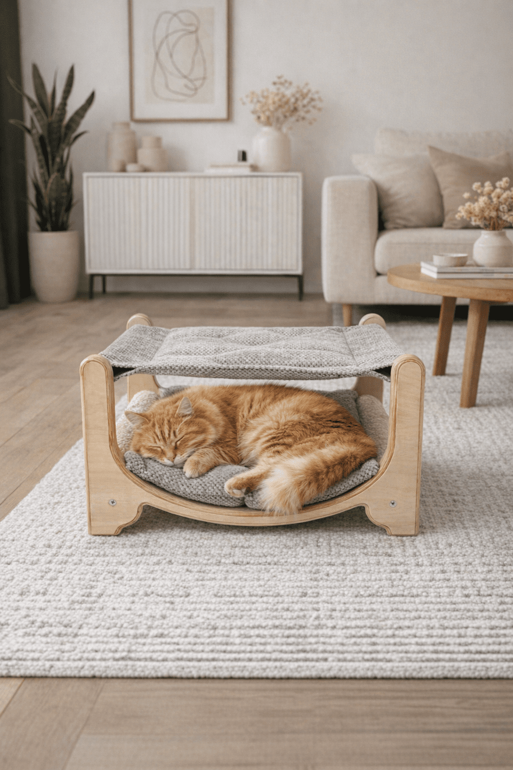 Dwupoziomowe Legowisko i Drapak dla Kotów NR2620 - obrazek 3